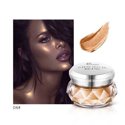Face Highlighter Jelly Gel Mermaid Eyeshadow Glow Body Glitter